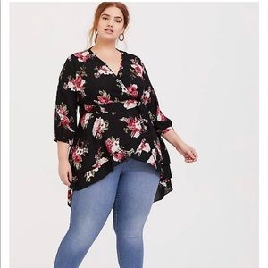 Torrid wrap blouse NWT